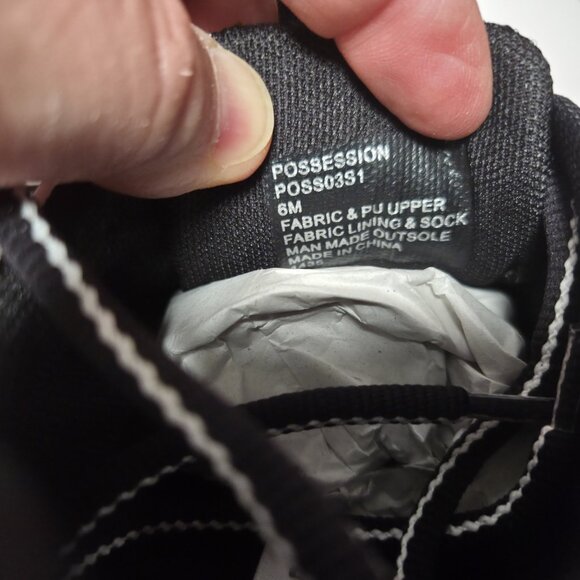 Steve Madden Possession Platform Fashion Lace Up Sneaker Choose Sz 6 Black Tan - Picture 9 of 9